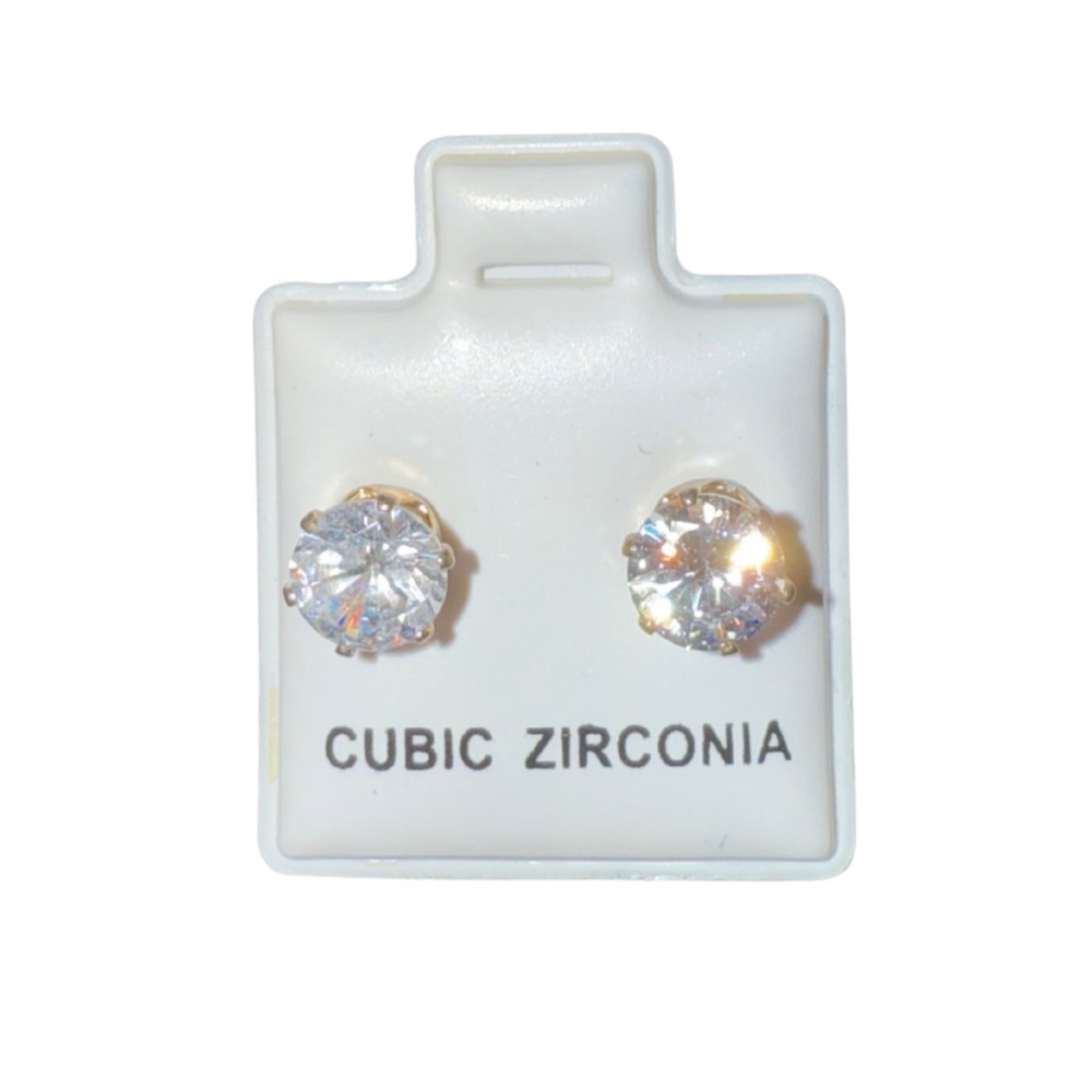 Cubic Zirconia Stud Earrings